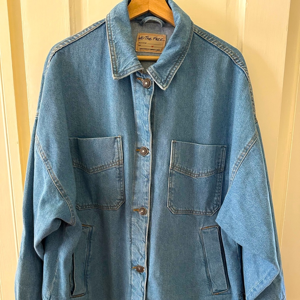 Free People Oversized Denim Jacket